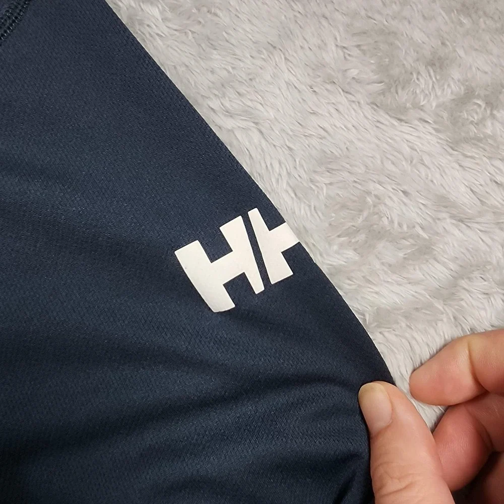 Helly Hansen Shirt Mens 3XL Blue Long Sleeve Performance Base Layer Lightweight
